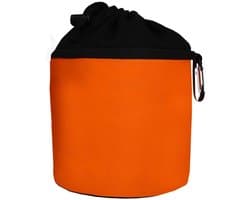 Opbergtas voor wasknijpers, met karabijnhaak om op te hangen, katoen, oranje