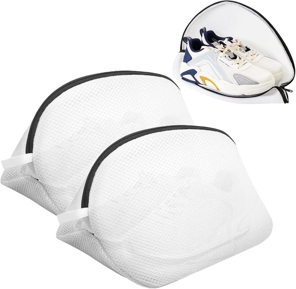 schoenen, 2 stuks netschoenenzak, wasmachine met ritssluiting, 40 x 25 x 25 cm, waszak, waszak, schoenwaszak, voor sneakers, sokken — afbeelding 1
