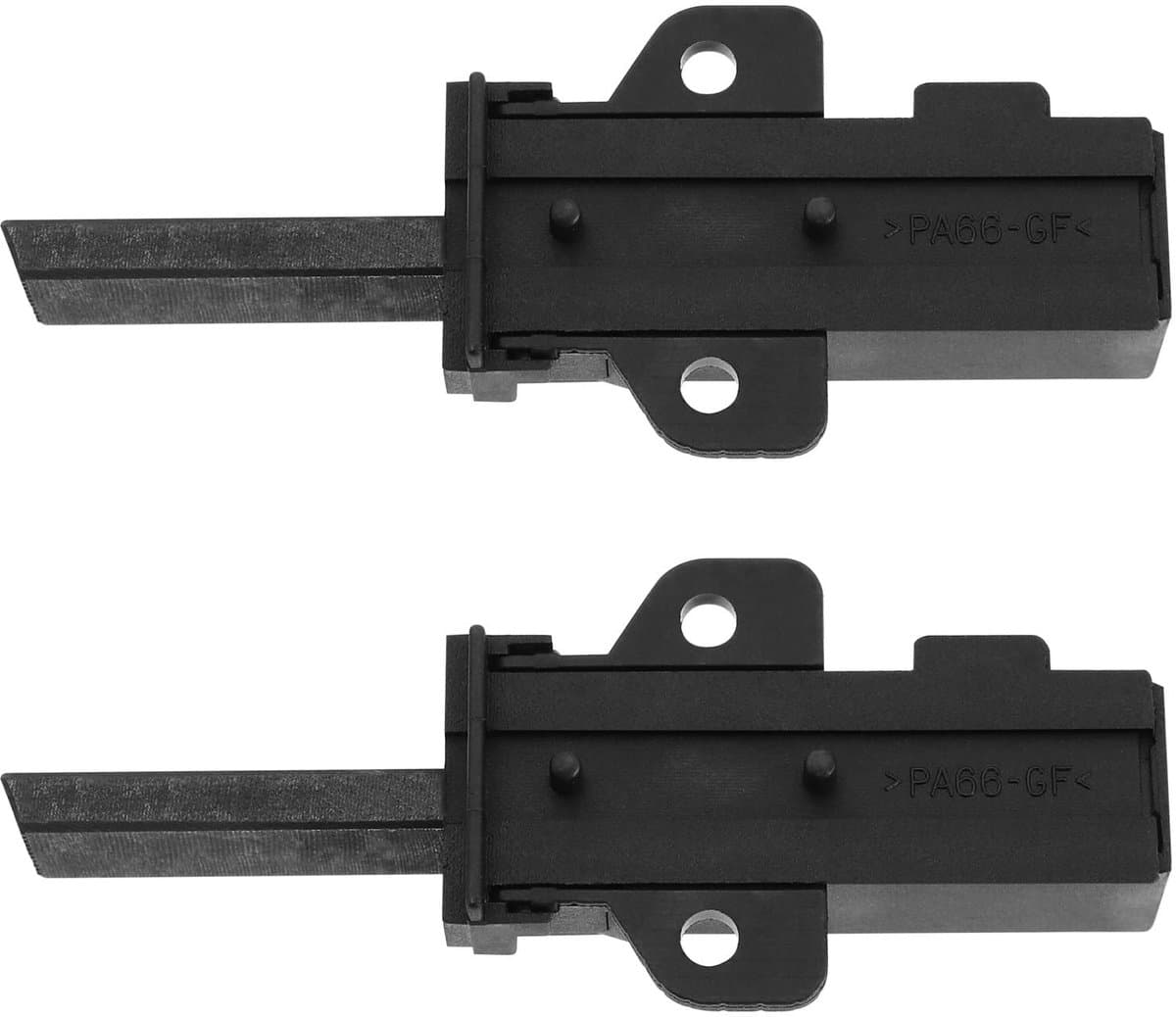 Dailygoods - Koolborstels - 2x Wasmachineonderdeel - Zwart - Hoogwaardige vervanging - Geschikt voor Electrolux, Indesit — afbeelding 1