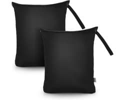 Waterdichte Waszak voor Vuile Kleding - Herbruikbare Organizer voor Zwemkleding, Gymhanddoek en Reisaccessoires - 2 Stuks (16 x 20")