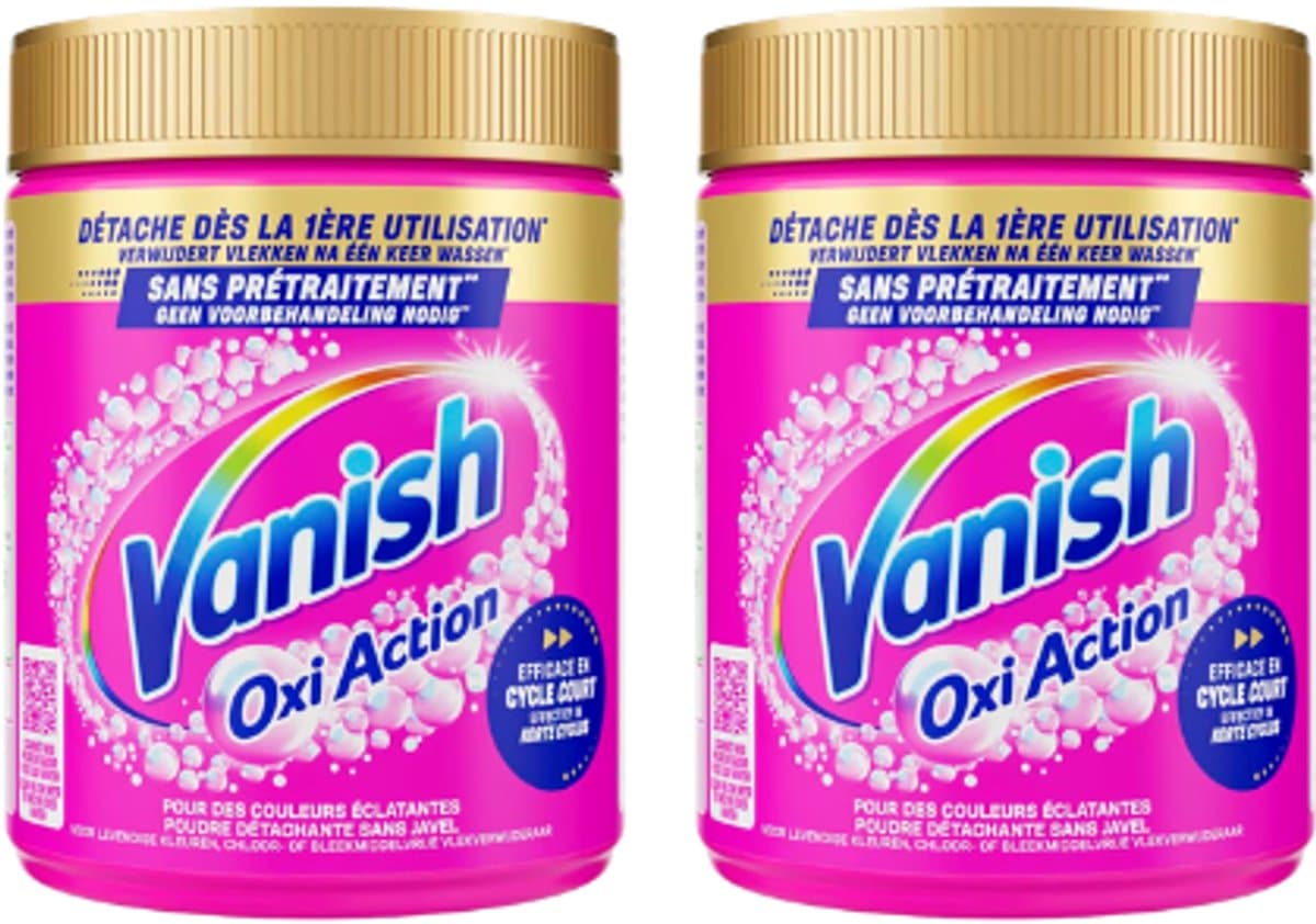 Vanish Oxi Action Vlekverwijderaar Poeder Color – 2x 960 g – 1,92 kg – Voordeelverpakking — afbeelding 1