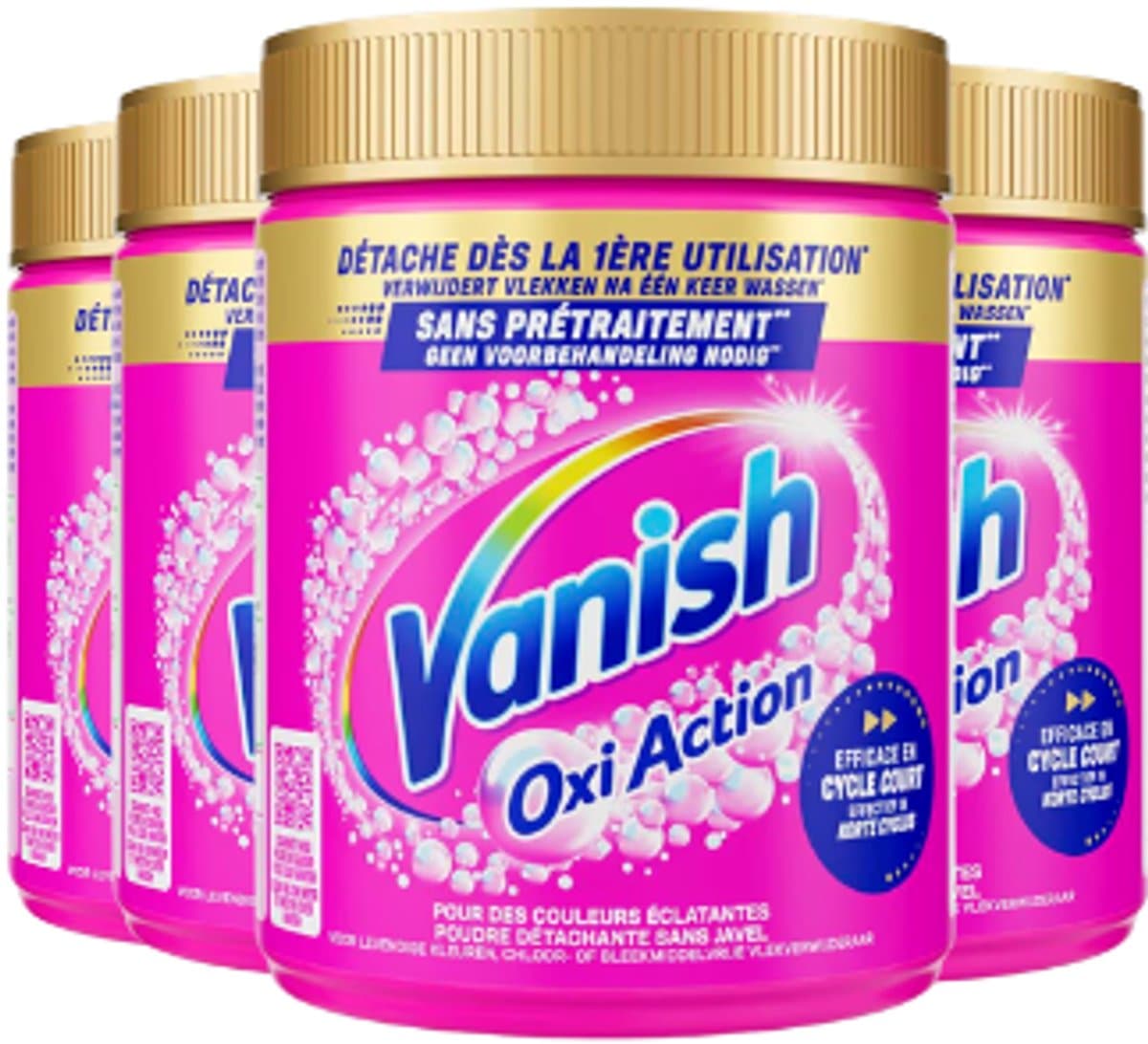 Vanish Oxi Action Vlekverwijderaar Poeder Color – 4x 960 g – 3,84 kg – Voordeelverpakking — afbeelding 1