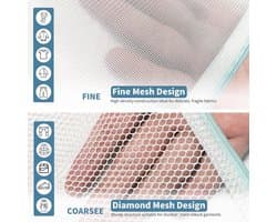 Grote Wasnetten voor Wasmachine - Polyester - Ademend Mesh-ontwerp - Verborgen Ritssluiting - Voor Delicate Kleding