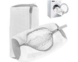 SnelShoppen - Shoe Washing Bag 2 Stuks - Wasmachine Schoenwaszak - Herbruikbare Waszak voor Schoenen met Rits - Bescherming tegen Schade en Kleuroverd