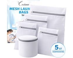 Cailean - Waszakken - 5 Stuks - Verschillende maten - Mesh Laundry Bags - Waszak - Waszakjes Met Rits - Waszakken voor wasgoed - 16 x 16 - 20 x 30 - 30 x 40 - 40 x 50 - 50 x 60 cm