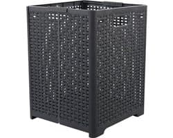 Online Europe, 2 opvouwbare Wasmand, 42L, Grijs, 33 x 33 x 44cm