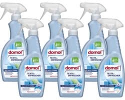 Domol Textielverfrisser Spray - Fresh - VOORDEELVERPAKKING | 6x 500ml | Verwijdert nare geuren