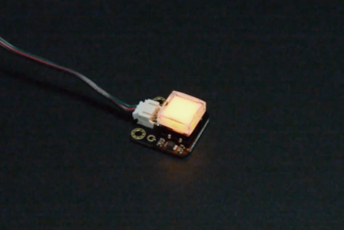 Gravity: LED-schakelaar vierkant - Geschikt voor Arduino en micro:bit DFR0789 — afbeelding 1