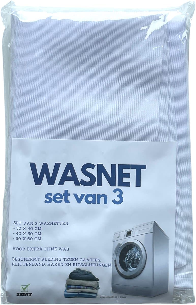 3BMT Waszakken voor Wasgoed - Lingerie Waszak set van 3 stuks - S / L / XL — afbeelding 1