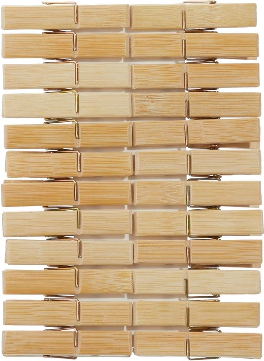 Cepewa Houten wasknijpers - 24x stuks - 7 cm - Huishoudelijke producten - knijpers - was ophangen — afbeelding 1