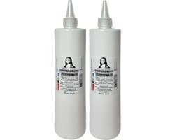 Südor Textielverf 1000 ml, wit.Wasbestendige textielverf voor lichte stoffen. Wasmachinebestendig, wasbestendig. Fixatie door strijken (2 x 500 ml)