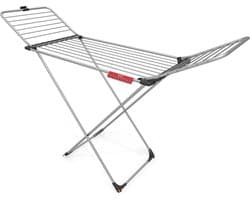Aluminium Wasrek - 157337 Vileda - 100 Wasrek - 20 M Drooglijn Lengte - Wit - 585 x 195 x 131 cm