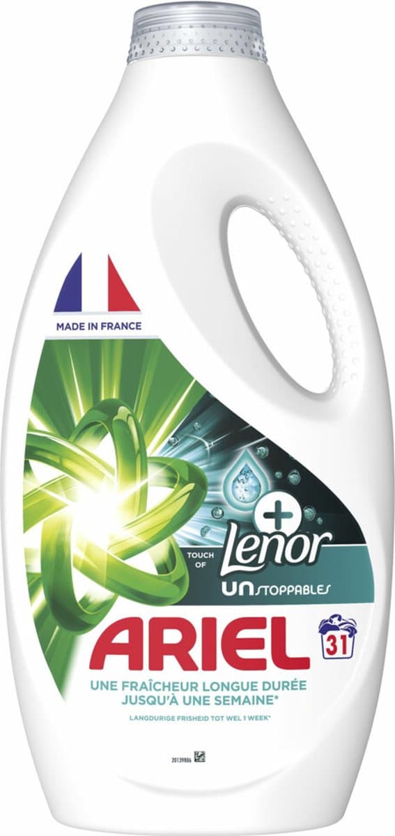 Ariel Original - Touch of Lenor Unstoppables - Vloeibaar Wasmiddel - Gekleurde Was - 31 Wasbeurten — afbeelding 1
