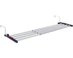 Leifheit hangdroogrek Quartett 42 uitschuifbaar - 4,2 m drooglengte - aluminium