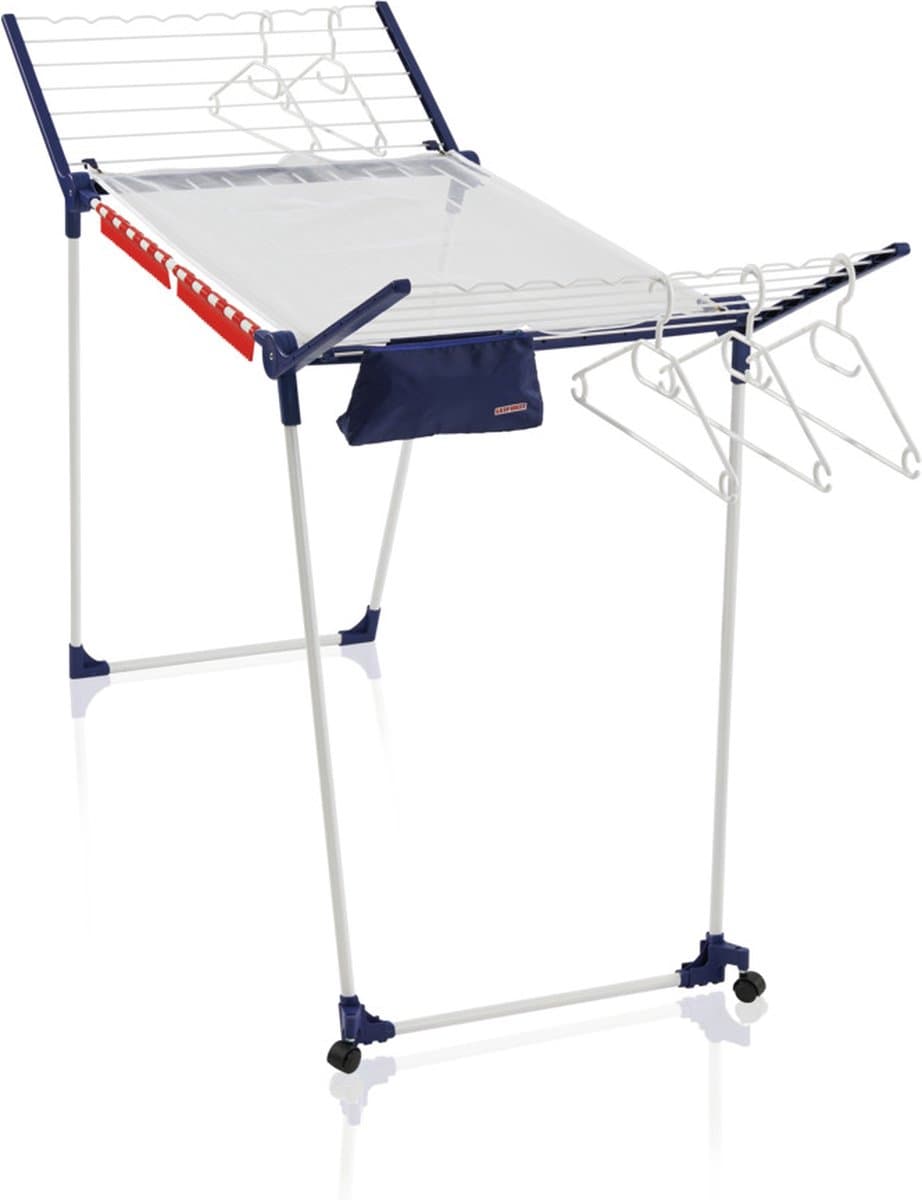 Leifheit droogrek Pegasus 200 Solid Deluxe Mobile - met wieltjes - 20 m drooglengte — afbeelding 1