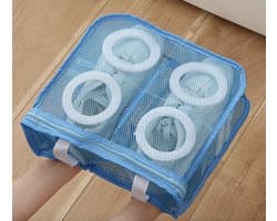 IBBO® - Waszak - Wasnet voor Schoenen - 1 stuk - 28x24.5x8 cm - Schoen Wassen - Speciale Zorg Waszak Huishouden - Netje Anti-Vervorming - Multifunctionele waszakje voor lingerie wasnet - Blauw