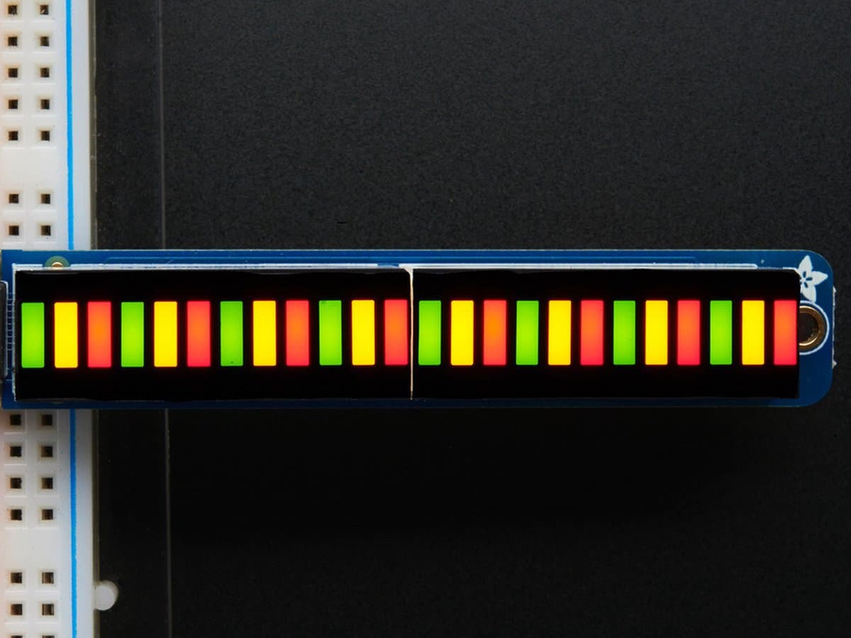 Bi-Color (Red/Green) 24-Bar Bargraph w/I2C Backpack Kit Adafruit 1721 — afbeelding 1