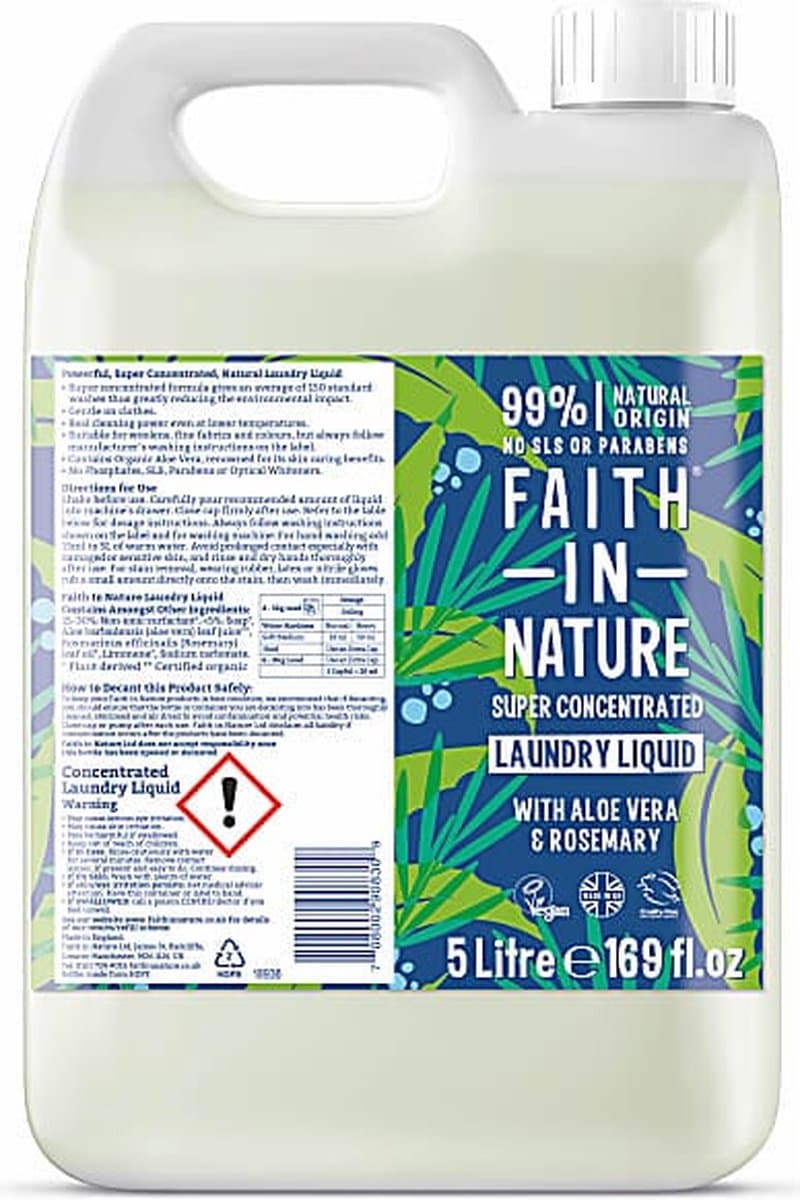 Faith in Nature - Vloeibaar Wasmiddel - 5L — afbeelding 1