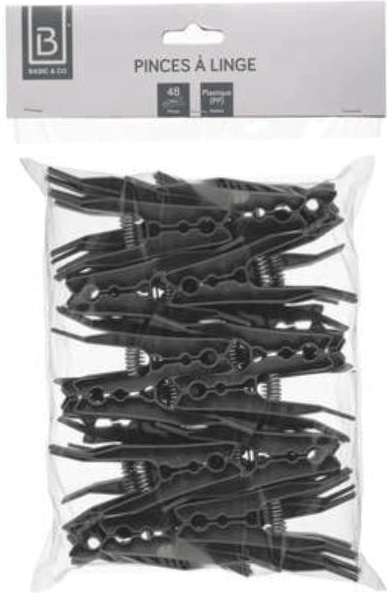5five Wasknijpers - kunststof - 96x stuks - 8,5 cm - was ophangen — afbeelding 1