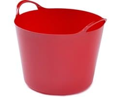 Whitefurze Flexibele emmer - 14 liter - Kunststof - Rood - 32 x 36 x 25 cm — afbeelding 1