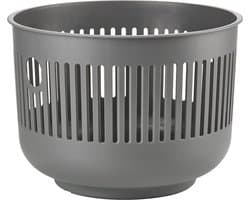 Zone Denmark Ume Wasmand - 30 liter - Grijs - Kunststof - Ronde Wasmand met Hengsel - Kleine Wasbox of Opbergmand