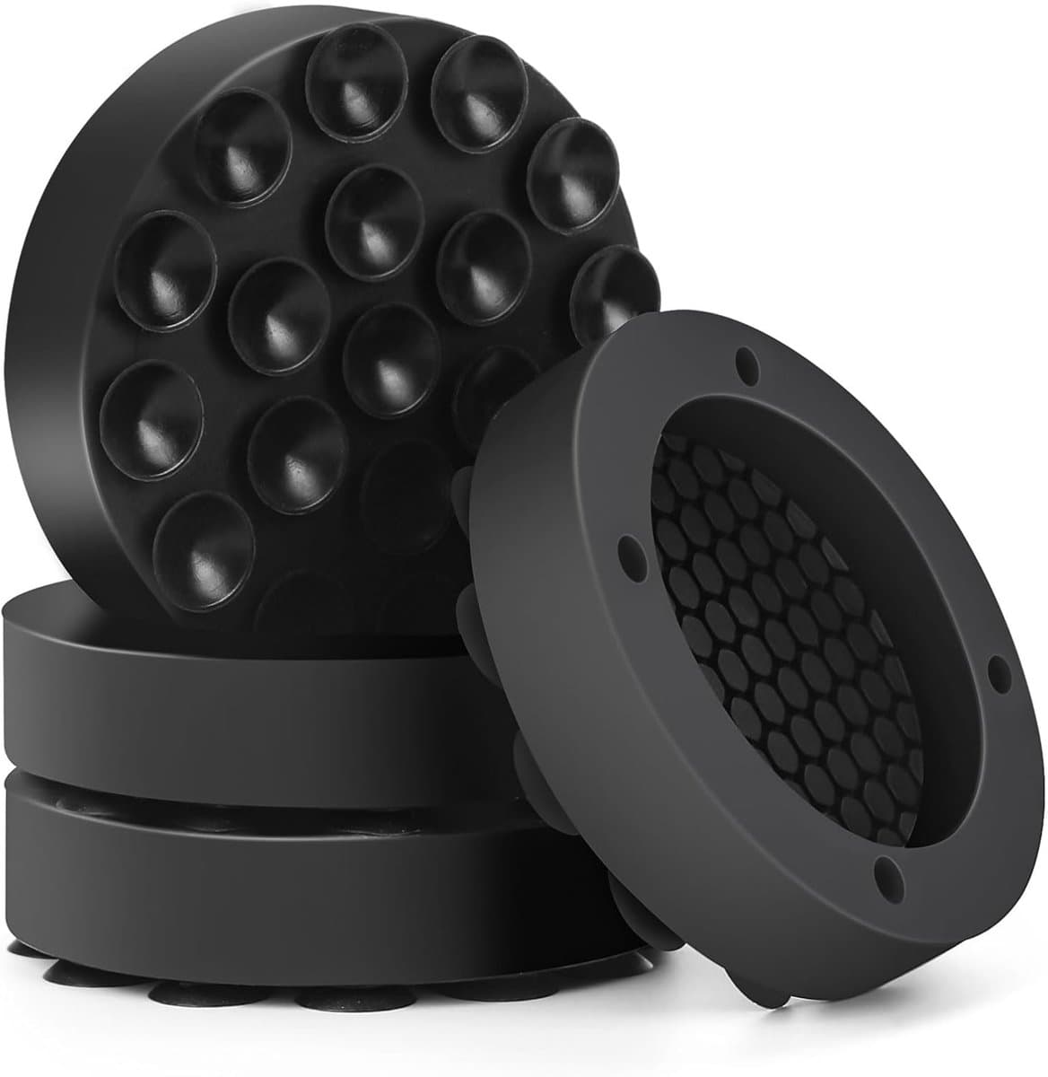 BOTC Wasmachine dempers - Wasmachine Verhoger - Stapelbaar - geschikt voor wasmachine en wasdroger - Zwart — afbeelding 1