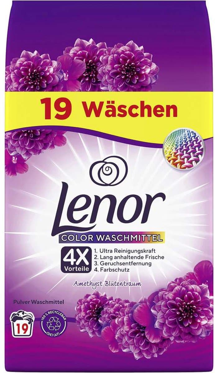 Lenor Waspoeder Color Amethist & Bloemen Boeket 4 x 19 Wasbeurten — afbeelding 1