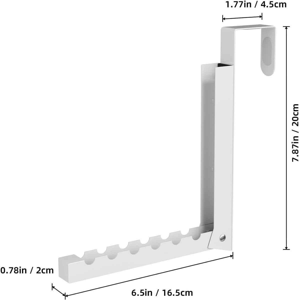 REWYTAZ-2 stuks - Inklapbaar Wanddroogrek - Wandmontage voor Kleding - Kledinghanger - Uitklapbaar Kledingrek Wand - Wanddroogrek voor Kleding - Droogrek voor kleding aan de muur - Droogrek voor wasgoed - Wit — afbeelding 1