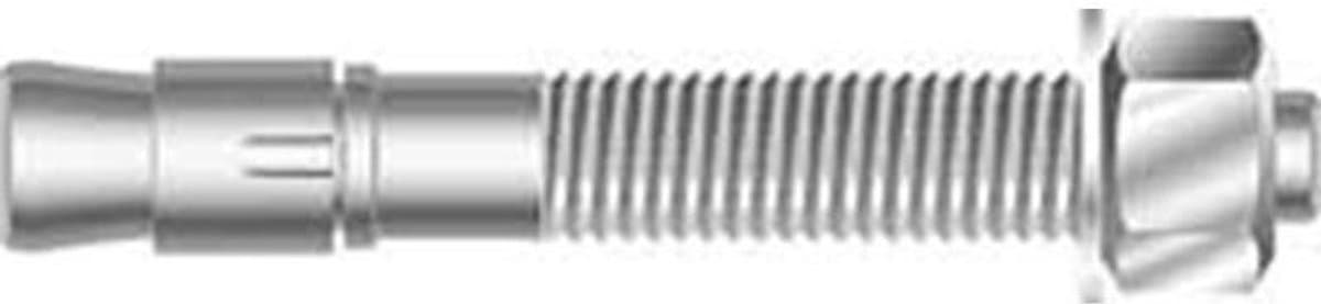 Mechanische Ankers - Wedge Ankers - Bevestigen in Beton - Roestvrij Staal - 50 Stuks - Zilverkleurig — afbeelding 1