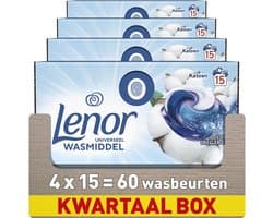 Lenor All-in-1 Wasmiddel Pods - Katoen Fris - 4 x 15 stuks