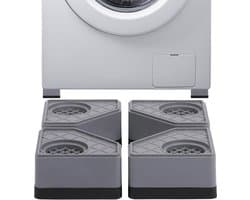 4-delige Anti-Vibratie Onderzetters geschikt voor Wasmachine & Droger – Rubberen Stabilisator, Anti-Slip, Anti-Geluid & Anti-Schok, Tegent Werkinstabiliteit en Trillingen