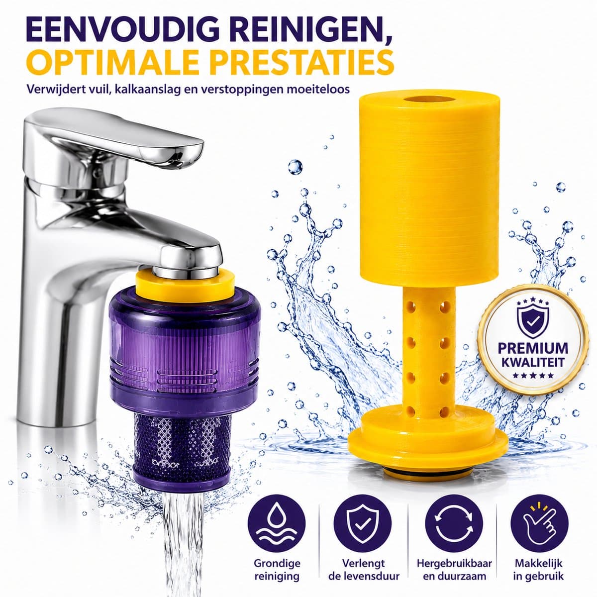 Dyson Filter Reiniger V12 - Dyson Filter Cleaner - Dyson V12 Accessoire - Stofzuiger Filter Reiniging - Dieptereiniging Filter - Onderhoud Dyson V12 - Verleng Levensduur Filter - Verbeter Zuigkracht - Hygiënische Filterreiniging — afbeelding 1