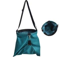 Oogstschort Met Zakken - Plukschort Tuinschort - Fruit Plukken - Grote Capaciteit - 40 x 38 x 28 cm - Groen