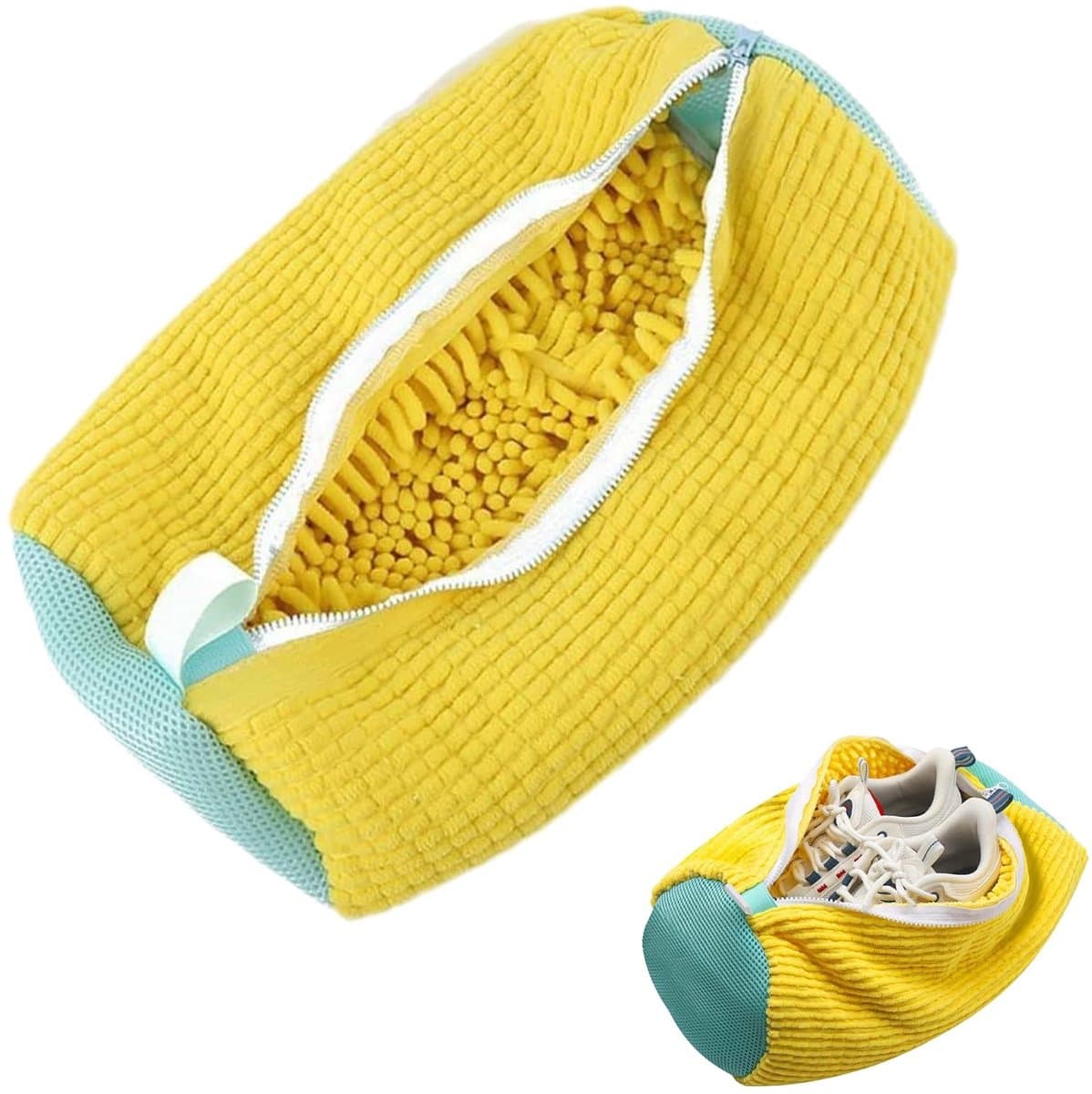 Dailygoods- Schoentas 360° Reiniging - Waszak Schoenen - Drielagige Mesh - Scheurvast - Ritssluiting - Hoogwaardig Polyester/Nylon — afbeelding 1