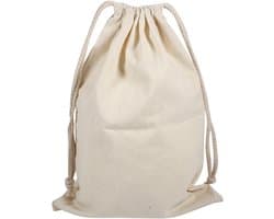 Katoenen Waszak voor het Sorteren van Vuile Kleding, Herbruikbare Opbergzak voor Thuis en Reizen (22 * 28cm)