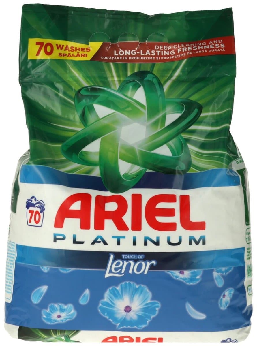 Ariel Waspoeder Touch of Lenor Platinum - 4,55 kg 70 wasbeurten — afbeelding 1