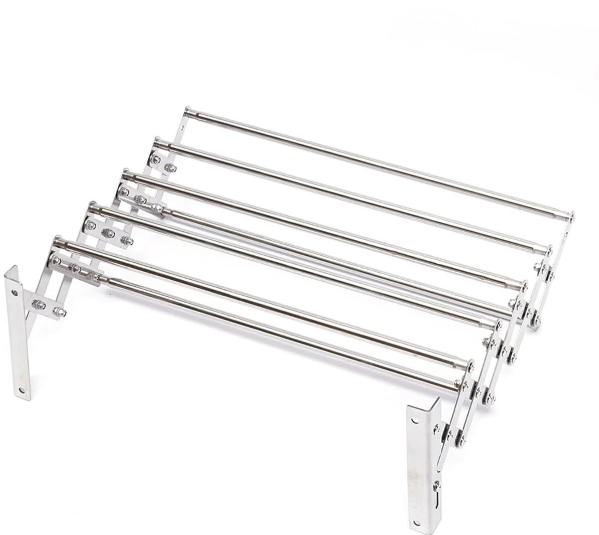 Cellista Wand Droogrek Uitschuifbaar 42-80cm - Inklapbaar Droogrek RVS - Wasrek Wand - Handdoekrek Badkamer - Droogrek Balkon - Badkamer Wasrek — afbeelding 1