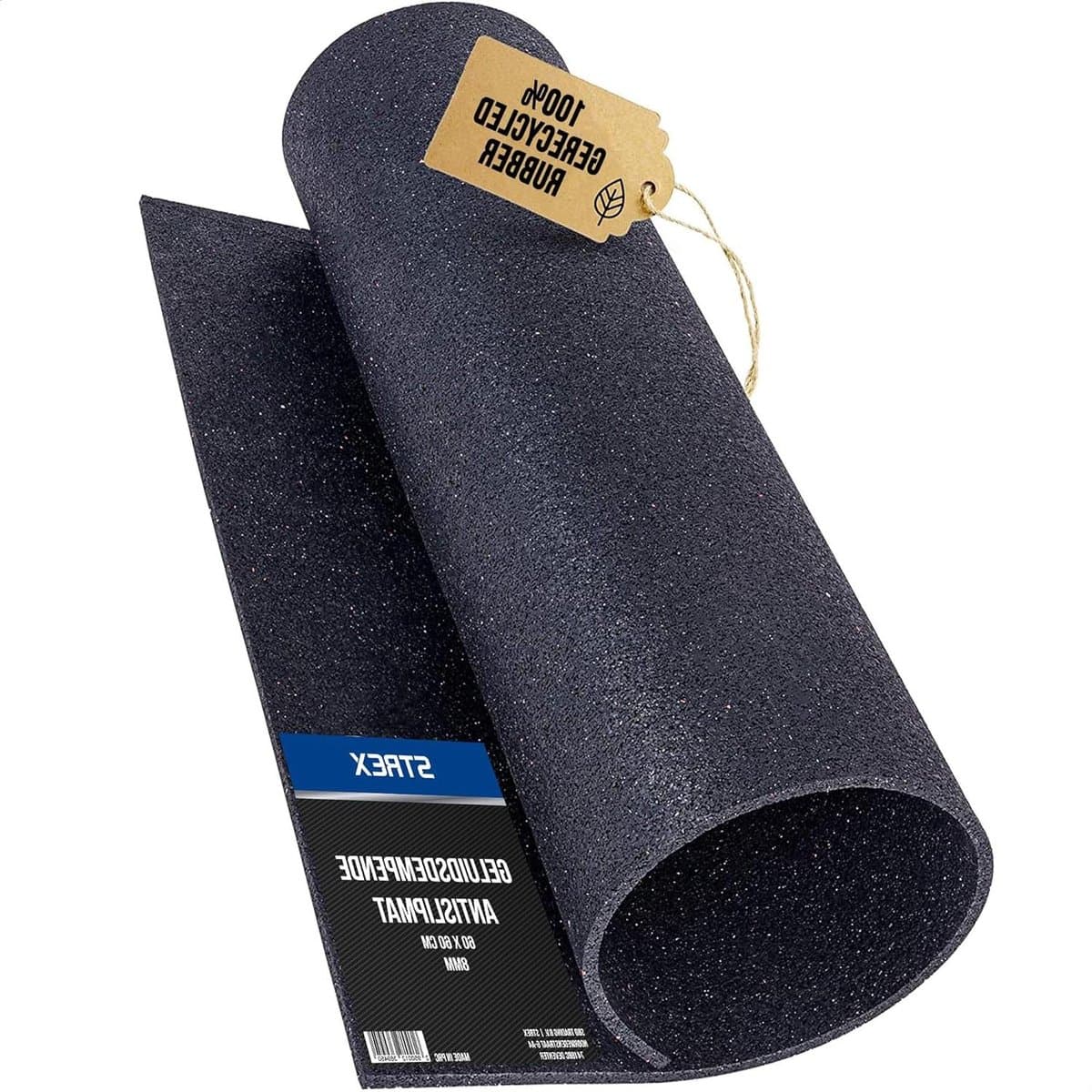 Anti Trillingsmat - Rubberen Mat - Apparaten Dempen - Geluiddempend Materiaal - 60 x 60 CM - Zwart — afbeelding 1
