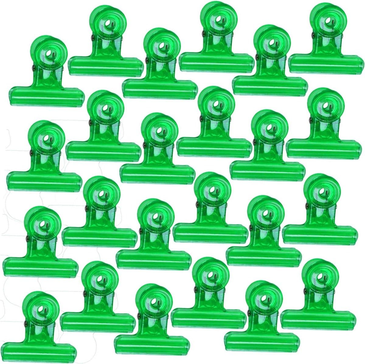 Plastic Clips - Zak Sluiters - Voedsel Bewaren - Lichtgewicht Materiaal - 24 Stuks - Groen — afbeelding 1