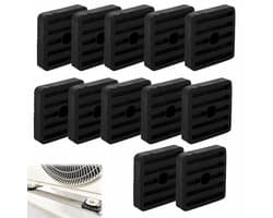Rubberen Trillingsdempers - Airco Voetjes - Airco Geluid Dempen - Hoge Hardheid Rubber - 8 stuks - Zwart