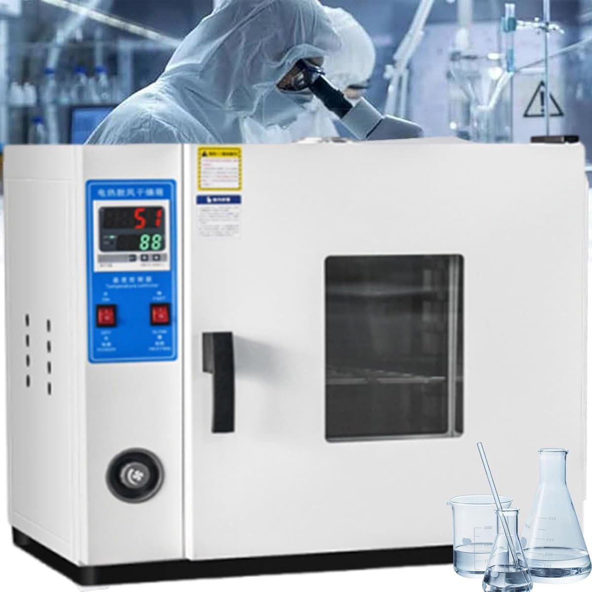 Sneldroogoven Laboratorium - Industriële Oven - Producten Drogen - Intelligente Temperatuurregeling - 15L tot 136L — afbeelding 1