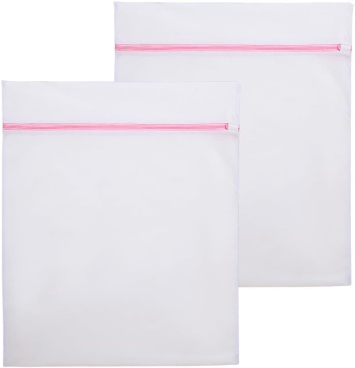 2 waszakken - waszak met verborgen rits - waszak voor wasmachine - 40 x 50 cm — afbeelding 1