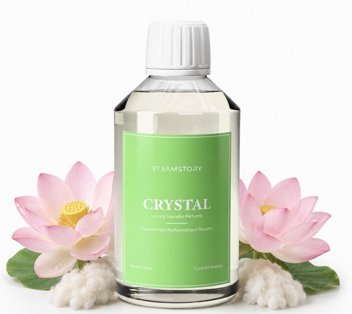 Steamstory Luxe Wasparfum Crystal - Tonkaboon, cederhout en een poederige muskus 250ml — afbeelding 1
