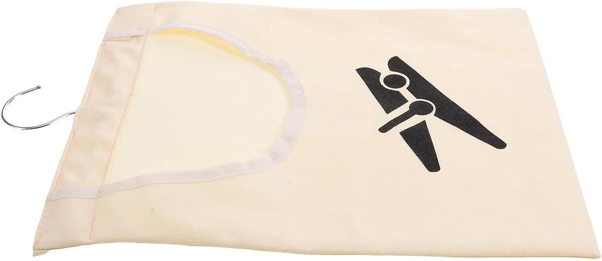 Wasknijper Organizer - Opberger Tas - Efficiënte Wasknijper Opberging - Winddicht en Veilig - 35.7 x 26.1 cm - Beige — afbeelding 1