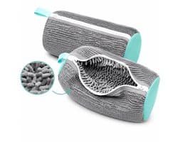 Schoenenwaszak Set van 2 – Waszak voor Schoenen en Sneakers – 360° Reiniging – Beschermt tegen Beschadigingen – Herbruikbaar Wasnet voor Wasmachine