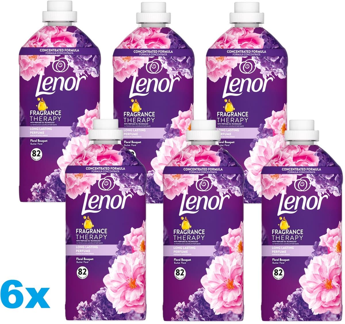 Lenor Wasverzachter Floral Bouguet 82 Wasbeurten - 6 x 1722 ml - Voordeelverpakking — afbeelding 1