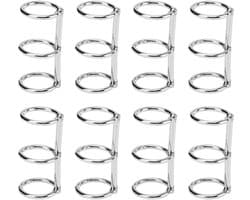 Dailygoods- Inbindringen Gegalvaniseerd Metaal - Herbruikbare Notebookringen - 3 Gaten - Losbladige Binding - Robuust Ontwerp - Superieure Functionaliteit - Notitieboekringen