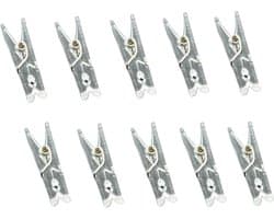 Hangende Clips - Wasknijpers Klemmen - Foto Decoratie - Transparant Kunststof - 50 Stuks - Doorzichtig
