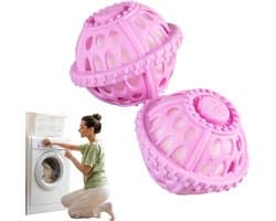 Herbruikbare Wasballen - Was Hulpjes - Kleding Verzorgen - Anti-Knoop Ontwerp - 8.5 x 7 cm - Wit