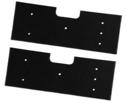 Pluisfilters voor wasmachine-drogercombinatie - Set van 2 - Wasbaar en herbruikbaar - Vervangingsschuim - Zwart - Geschikt voor WH01X35719-model - Filter voor schone was - Duurzame kwaliteit